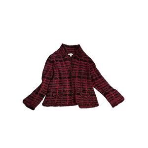 Vintage Coldwater Creek Purple Red Knit Cottage Core Whimseygoth Sweater